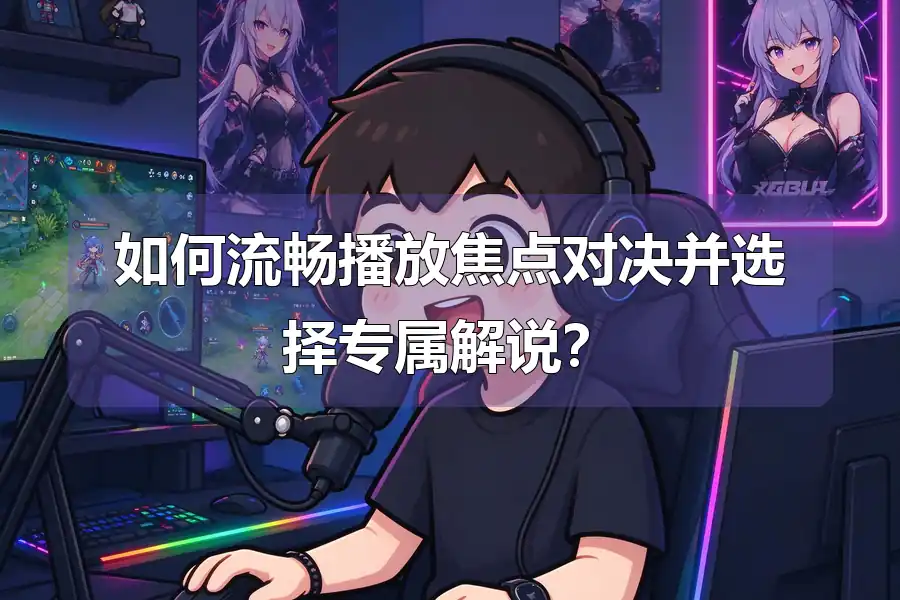 如何流畅播放焦点对决并选择专属解说？